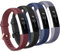 Tobfit 4er-Pack Armbänder kompatibel mit Fitbit Alta/Alta HR, weiches Sport-Silikon-Ersatzarmbänder für Damen und Herren, Größe S, Schwarz/Marineblau/Weinrot/Grau)