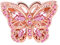 GNOCE Butterfly Charm Bead Sterling Silver 18K Rose Gold Charm with Cubic Zirconia Stone Bracelet/Collier Bijoux de mode pour femmes