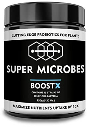 Super Microbes Boostx (150GR) - Grünpflanzendünger mit Mykorrhiza und Effektiven Mikroorganismen - Hochleistungs-Zimmerpflanzen Dünger für bis zu 10-fache Ernteerträge