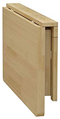 Kiefernholz Klapptisch zur Wandmontage,Wandklapptisch Küche Esstisch,Platzsparend Wandtisch Computertisch,Klappbar Schwimmender Wandtisch Kinder Schreibtisch für Arbeitszimmer(100x60cm/39x24in)