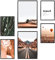 Heimlich® Premium Poster Set OHNE Bilderrahmen | 2 x DIN A3 & 4 x DIN A4 - ca. 30x42 & 21x30 | Stilvolle Poster Collagen mit passenden Bilder als Wanddeko » Kaktus Wüste Landschaft «