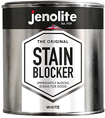 JENOLITE Stain Blocker Paint | WHITE | 1 Litre | Damp Seal Paint | Damp & Anti Mould Coating For Walls & Ceilings | Immediately Block Stains, Mould & Mildew