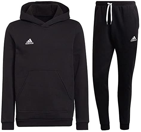 adidas Fußball Entrada 22 Jogginganzug Hoodie Jogginghose Herren schwarz Gr XL
