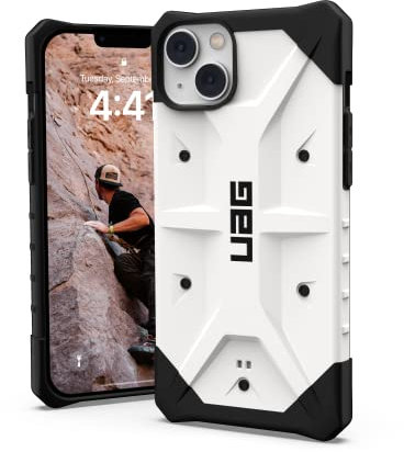 URBAN ARMOR GEAR UAG Designed for iPhone 14 Plus Case White 6.7 Pathfinder Slim Lightweight Shockproof Dropproof Rugged Protective Cover Compatible with Wireless Charging