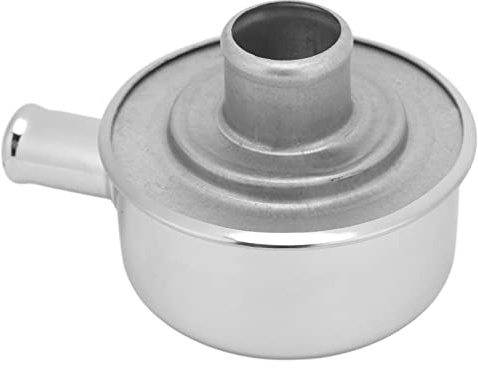 Keenso Air Breather Cap, Round Valve Cover Breather Push In Style Hochglanzpoliertes Entlüftergerät mit Entlüftungsrohr für SBF 350 Drosselklappen