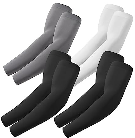 ROXUN Manicotti Braccia per Uomo e Donna Ideali per Padel Basket Pallavolo | maniche braccio unisex,protezione Upf 50+,nylon-spandex traspirante,polsino,antiscivolo per sport,guida e lavoro