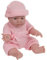 Baroni Toys Puppe für Kinder 18 M+, Neugeborene, Baby, Strampler, Rosa, Arme und Beine, realistische Details, Spielzeug für Kinder