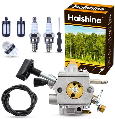 Haishine Carburateur Kit pour STIHL BR 800 800X Pièce de Rechange 4283-120-0601 avec Bulle d'Huile + Tuyau d'Huile + Filtre + Bougie d'Allumage + Tournevis