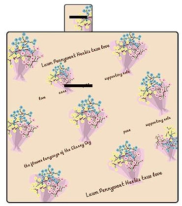 Yoonqun Picknickdecke Wasserdicht 150x100cm,Groß Outdoor Faltbare Picnic Blanket mit Tragegriff,Picnic Decke Waschbar für Camping,Picknick,Wandern,BBQ,Reisen Campingdecke,Schöner Blumenstrauß