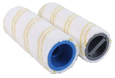 Distri+ - 2 rouleaux microfibre jaunes pour aspirateur/nettoyeur de sol Karcher EWM2, FC3, FC5 et FC7 Alternative pour réf