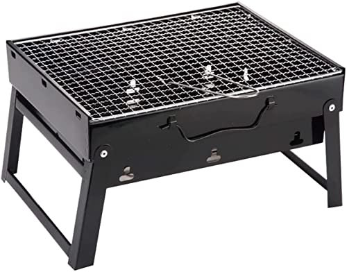 TEmkin Gasgrill, tragbar, faltbar, für Terrasse, Grill, Holzkohlegrill, Herd, Edelstahl, Outdoor, Camping, Picknick (AL)