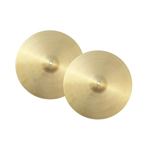 Platillo De Batería Profesional Hi-Hat Jazz Drum Cymbal para Actuaciones De Adultos Platillos para Principiantes (Color : 15 Inch hi-Hat)
