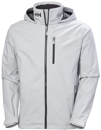 Helly Hansen Herren Crew Hooded Jacke, Grauer Nebel 2.0, 3XL