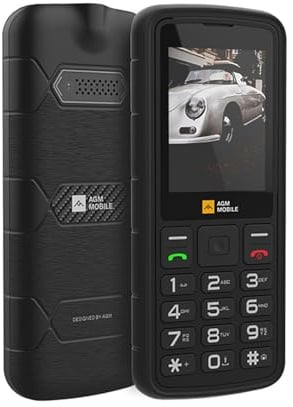 AGM M9 Äldre telefon, okrossbar mobiltelefon med 1000 mAh batteri