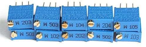 100PCS Trimmpotentiometer 3296W 10R 20R 50R 100R 200R 500R 1K 2K 3K 5K 10K 20K 30K 50K 100K 200K 500K 1M 2M Potentiometer (Size : 30K Ohm)