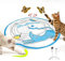 Pet Prime Automatisches Katzenspielzeug, Elektronisches Katzenspielzeug, Katze Schmetterling Spielzeug mit Federn und Schmetterlingen, Katzenpuzzle-Spielzeug, USB-aufladbar