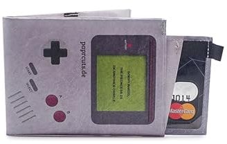 Paprcuts RFID Pro Portemonnaie | Kartenetui mit RFID Schutz für 12 Karten, Scheine & Münzen | Vegan | Wasserabweisend & Reißfest | Game Boy