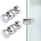 volumoon 2 Pieza Puerta De Ducha Perilla,Manija Puerta Vidrio,Redondo Pomos Para Puerta De Ducha,Manija de Cabina de Ducha con Tornillos,Puerta Vidrio Tirador,para Cocina,Armario,Cajón,Baño