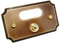 Neroni Mameli Campanello in Ottone Bronzato per Esterno abitazione - Porta Ingresso Casa, con Pulsante Elettrico - Modello Tiberio - Made in Italy