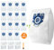 15 Pack GN Vacuum Bags for Miele Hoover 3D Efficiency Vacuum Cleaner Bags, Compatible with Miele GN Hoover Bags Compact Miele Series C3 C2 C1 S700 S500 S4000 and S6000 Vacuums Cleaners