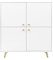 AGMAT-FURNITURE Kommode Siena D3 D3 mit 2 Türen, Sideboard in Farbe: Weiß, Schrank in Größe: 160 x 120 x 45 cm