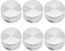 LPEPLL 6Pcs Universal Cooker Knobs 6mm Metal Replacement for Gas Hob Oven and Cooktop, Easy to Install Control Dials with Non Slip Design for Kitchen Appliances