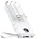 VEEKTOMX Power Bank with Built-in Cables, 10000mAh USB C Portable Charger, Battery Pack with 5 Outputs and LED Display, Travel Battery Bank for iPhone/iPad/Samsung and Other Smart Devices, White