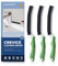 Cleangor Brosse à Joints, Brosse Nettoyage Salle de Bain, Brosse à Joint Carrelage, Brosse à Récurer, Brosse à Poils Durs, Lot Brosse Nettoyage pour la Cuisine et Les Toilettes (3, Vert)