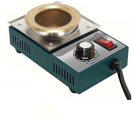 Welding Crucible, Soldering Iron Lead Free Solder Pot Soldering Desoldering Bath Tin Melting Furnace Wire Tinning Tool 150W/200W/250W/300W(SS-554H 300W)