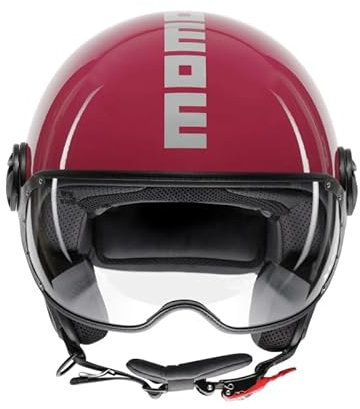 Casco moto momo design jet FGTR CLASSIC Candy Fucsia / bianco TAGLIA XS