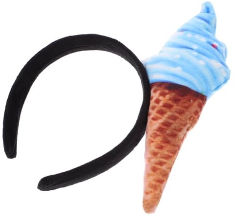 PartyKindom Eiscreme Haarband Damen Stirnband Süßes Dekoratives Haaraccessoire Leicht und Bequem für Gesichtswäsche und Make Up Spa Stirnband