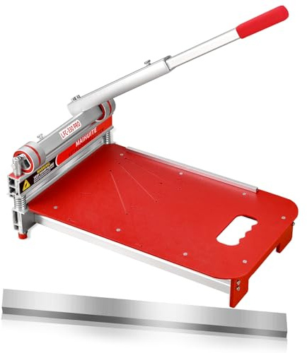 Laminat-/Vinyl-Bodenschneider, 33 cm, Vinyl-Plankenschneider, einfaches Winkel- und Längenschneiden, Bodenbelag-Werkzeuge, schneidet Laminatboden, Holzwerkstoffe, LVP, LVT, VCT, SPC, WPC, HSS-Klinge
