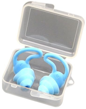 Blmirror Soundproof Earplugs Three Layer Silicone Earplugs Waterproof Swimming Ear Plugs Sleep Noise Reduction Comfortable Easy to Use B