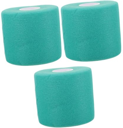 ROMISBABA 3 Stück Atmungsaktives Elastisches Sport Pre Wrap Tape Weiche Schaumstoff-unterlage Vielseitig für Handgelenk und Knie Sicherer Sitz für Laufen Wandern Basketball und Fußball
