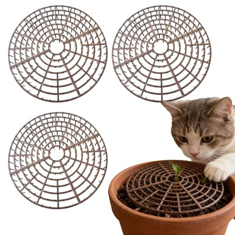 Genérico Für Pflanzen gegen Tiere, 4 Stück, 27,94 x 2,54 cm, modern, Schutz für Zimmerpflanzen, Katzenresistent, für den Außenbereich, Garten, Hof, Terrasse, Büro, Wohnung, Gemüse