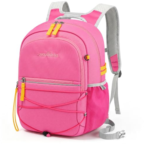 Mazidela Kinderrucksack 18L, Kindergartenrucksack für Jungen Mädchen 3-8 Jahre, mit Brustgurt, wasserdicht ergonomisch, Wanderrucksack für Kindergarten Wandern Outdoor, Kindertasche