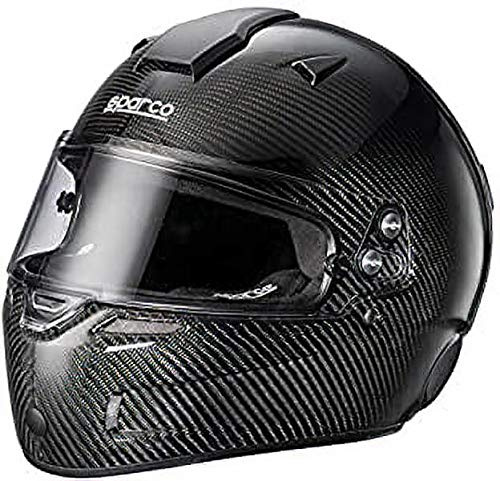 Sparco 0033542M Helmet Air Kf-7W Kohlenstoff Fia, Größe M, Schwarz