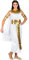 tectake dressforfun Frauenkostüm Nilkönigin Kairo | langes Kleid mit angenähtem Cape | goldene Armbänder, Gürtel & Kragen (M | Nr. 300323)
