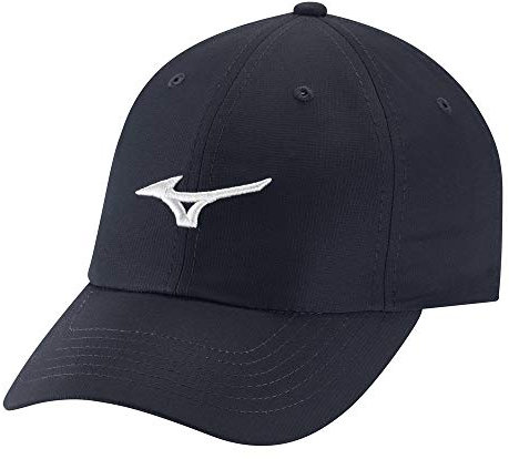 Mizuno Unisex-Erwachsene Tour verstellbare leichte Mütze Hut, Marineblau/Weiß, Einheitsgröße