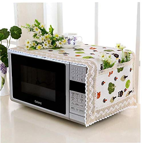 Microwave Cover Microwave Oven Hood Oil Dust Cover with Storage Bag Kitchen Accessories Supplies Organizer Box Home