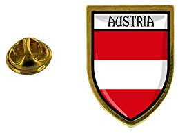Akachafactory Pin Anstecker Anstecker Anstecker Stadt Flagge Österreich