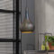 famlights 1-flammige Industrie Look Vintage Deckenlampe Nela in Schwarz für Esstisch/Retro Pendelleuchte/Esszimmerlampe industrial Dimmbar Hängelampe Metall Esszimmer/Deckenleuchte Pendelleuchte