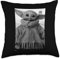 Star Wars Mandalorian The Child Schwarz & Wei Hochformat-Kissen, 45,7 x 45,7 cm, mehrfarbig