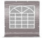 DAS COMPANY Seitenwand PE 2x2m 4 Stck. Wand mit Fenster PE 240g/m² Grau - Pavillon - Plane Wasserdicht - Zeltgarage - Faltpavillon - Gartenpavillon - Lagerzelt - Gartenzelt - Pavillon - Gartenhaus