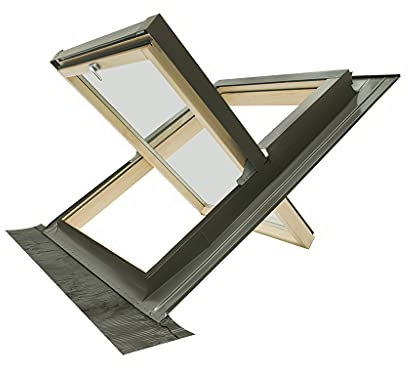 Finestra per tetto COMFORT BILICO EXTREME - ultra Performante e Isolante - Certificazione Energetica 1,0 W/m2K - Made in Italy (66x118 Base x Altezza)