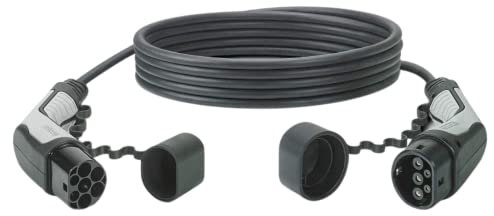 PHOENIX CONTACT Ladekabel Elektroauto Typ 2 (Mode 3) - EV Ladekabel 1372821 E-Auto und Hybrid - Typ 2 auf Typ 2 - German Engineering - ergonomisch und robust I 1-Phasig - 3,7kW - Black and Grey 7m