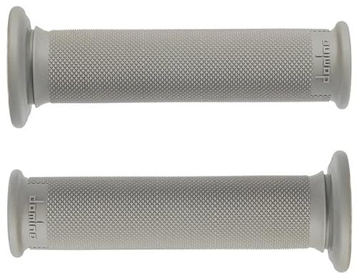 Puños de Goma Dominó para manillares de Motos de Carretera, pitbike, Trial (Gris)