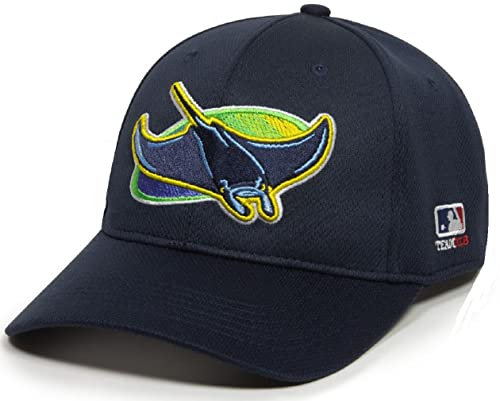 OC Sports Tampa Bay Rays Cooperstown Navy Blue Legacy Vintage Hut Cap Erwachsene Herren Verstellbar, Marineblau, Einheitsgröße