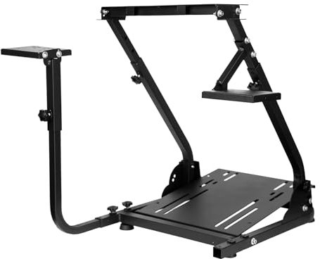 Minneer G923 Racing Steering Wheel Stand, Applicable to Logitech G920 G29,Thrustmaster T248PS T248 T300RS,GT Foldable Adjustable Height Two shifts Wheel Pedals NOT Included