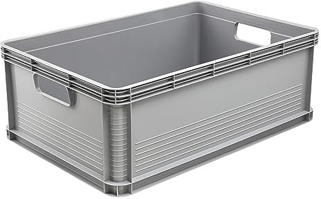 keeeper Transportbox, Stapelbar, Polypropylen, 45 l, Robert, Nordic Grey